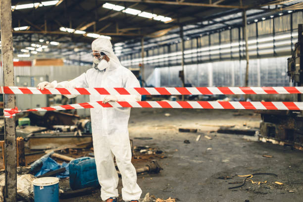 Professional Drug Lab Cleanup technician working in Deer Park, NY